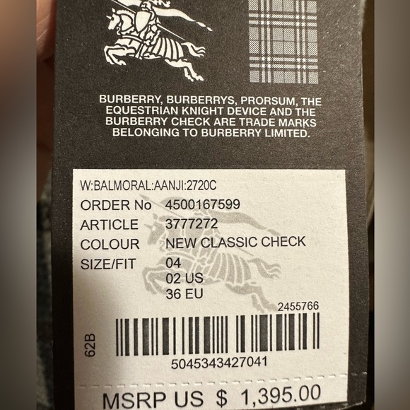 Burberry wool check coat - Picture 6 of 7